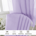 thumbnail image 4 of MKHILL Lavender Sheer Curtains 63 inch Length 2 Panels Set, Light Filtering Voile Drapes for Living Room Bedroom, Rod Pocket Semi Sheer Window Panels, Each 42" W x 63" L, 4 of 9