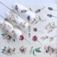 thumbnail image 2 of YZW 3324 1 Sheet Watercolor Floral Flower Nail Sticker Gel Wraps Decal Manicure Decor, 2 of 5