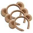 thumbnail image 5 of 3 diademas con orejas de oso, bonitas y esponjosas diademas de cuernos de animal de peluche para mujeres y niñas, diadema esponjosa de dibujos animados, diadema decorativa para fiestas de cosplay., 5 of 5