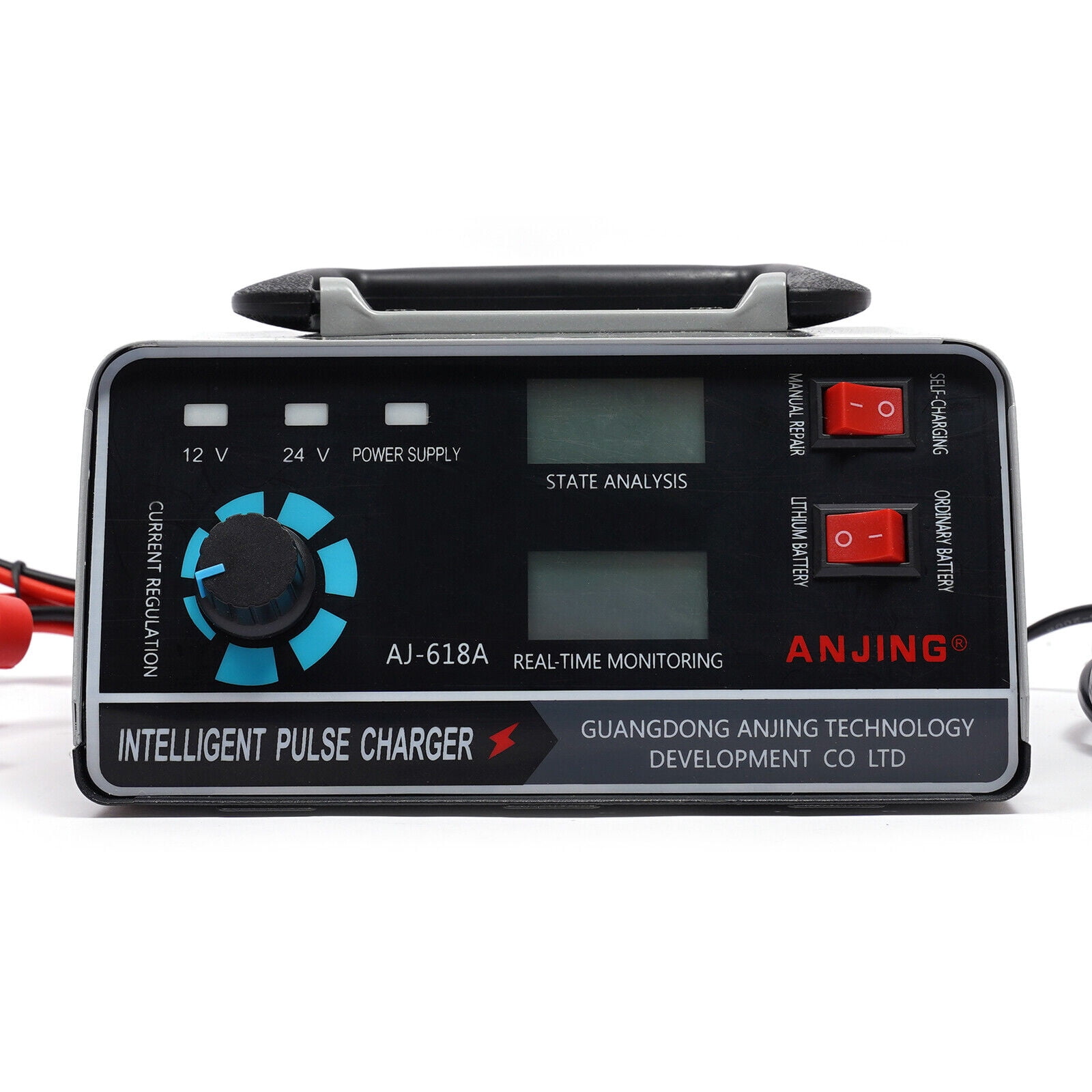 Car Battery Charger, 12V/30A 24V/15A Smart Automatic Battery Charger Maintainer Trickle Charger for Car Truck Motorcycle Lawn Mower Boat Marine RV SUV