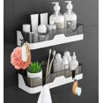 thumbnail image 1 of Set of 2 Shower Caddy, No Drilling Shower Caddy, Wall Mounted Shower Organizer Storage Baskets for Bathroom/Kitchen, 1 of 5