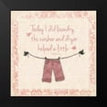 thumbnail image 2 of Grey, Jace 12x12 Black Modern Framed Museum Art Print Titled - Laundry Red 2, 2 of 5