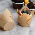 thumbnail image 6 of Qiangzon 50 Pack Standard Size Paper Cup Liners - Heat and Oil Resistant for Baking, Lightweight and Easy to Peel, Ideal for Cupcakes, Cookies, and Party Snacks, Disposable and Convenient, 6 of 8