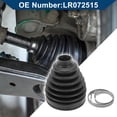 thumbnail image 3 of Kit de bota de junta CV Unique Bargains No.LR072515 con abrazaderas para Land Rover LR4 2013-2016, bota de junta de velocidad constante interior, goma fuerte y duradera, 1 juego negro, 3 of 7