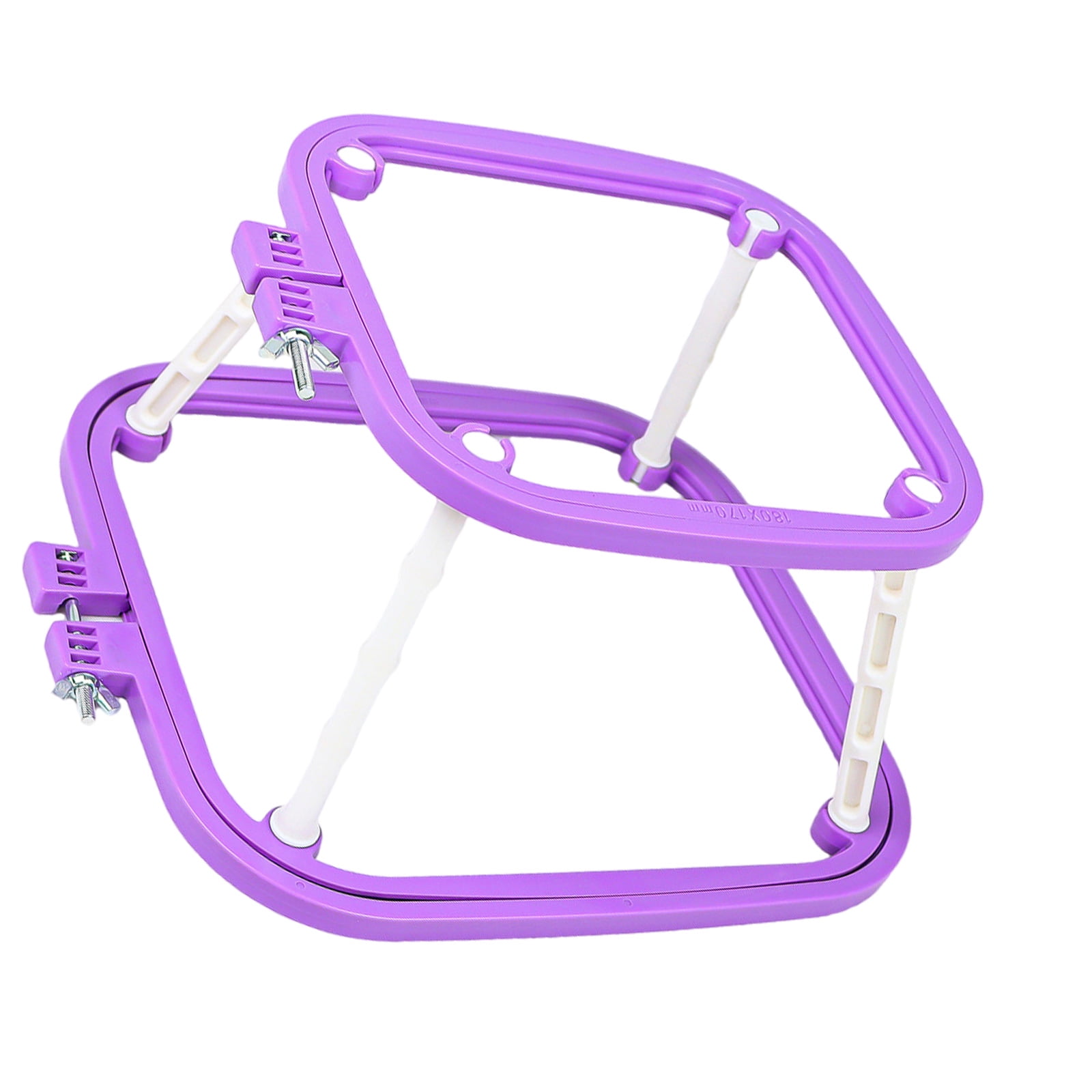 Embroidery Hoop Adjustable Embroidery Frame Double Layer Crosses Stitching Hoop Sewing Tool for Craft Project