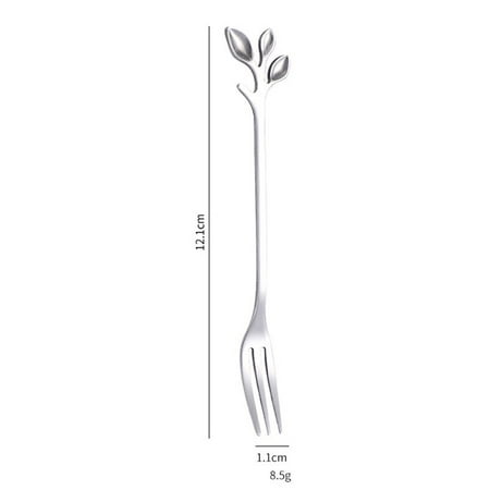 

Creative Stainless Steel Spoon Branch Leaf Spoon Fork Coffee Spoon Christmas Gift Kitchen Accessories Tableware Decor