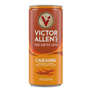Victor Allen's Coffee Caramel Latte, Ready to Drink, 8 oz Cans