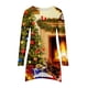 thumbnail image 4 of Tops Para Mujer Blusa de Navidad Camisas de Manga Larga Camiseta Casual Con Estampado de Cuello Redondo de Moda de Otoño Odeerbi  ODB169928, 4 of 5