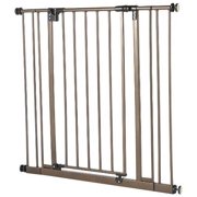 Toddleroo by North States 28"-38.5"-29" Deluxe Baby Safety Gate, Bronze Finish