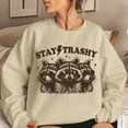 thumbnail image 2 of WEAIXIMIUNG Short Sleeve Sweatshirt Dress Funny Bohemian Cute Stay Garbage Oversized Hoodless Hoodie, 2 of 4
