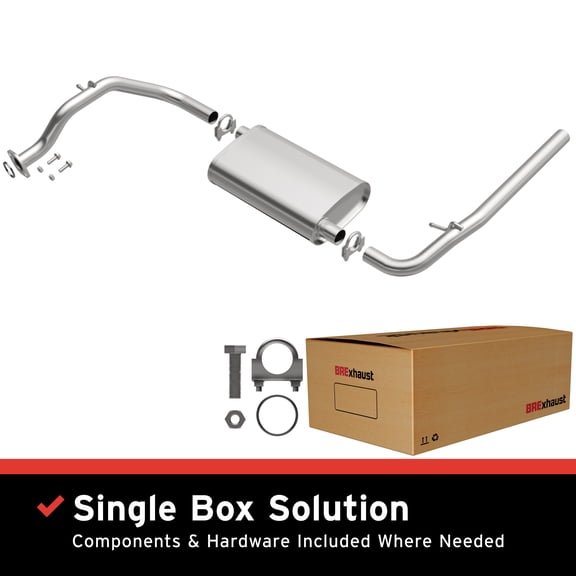 BRExhaust OE Replacement Exhaust Muffler Kit 108-0165: Compatible with 1990-1991 Honda Civic 1.5L