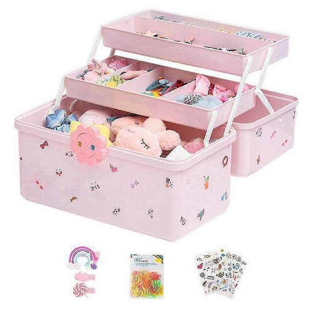 Storage box for children's hair accessories, baby hair bands, hairpins, rubber bands, head accessories