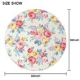 thumbnail image 6 of Pioneer Flower Floral Print Pattern Round Tablecloth 60"x60",Wrinkle Wipeable Table Cloth for Kitchen Dining Room Picnic Patio Party, 6 of 6