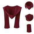 thumbnail image 6 of Abbraccia Hooded Scarf Headgear Neck Warmer Scarf with Hoodie for Women Autumn Men Outdoor Dark Red, 6 of 9