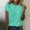 Mint Green, variant on Crew Neck Shirts for Women Short Sleeve Sequin Outerwear T-Shirts Streetwear Plus Size Tees Womens Tops