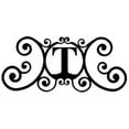 thumbnail image 1 of Village Wrought Iron HP-OD-T House Plaque Letter T, 1 of 2