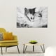 thumbnail image 3 of Arte de la pared de la lona, arte de la pared del lobo animal arte de la pared del lobo lienzo pintura al óleo claridad notable, 3 of 6
