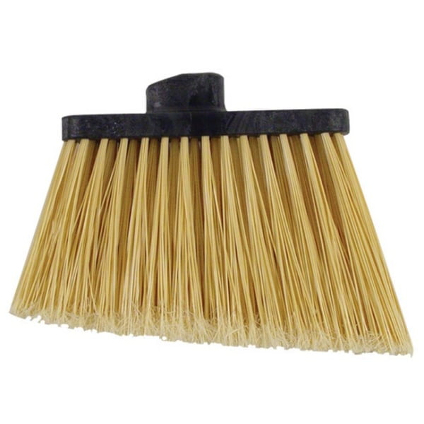 Carlisle 3686700 Duo-Sweep Medium Duty Flagged Angle Broom Head, Polypropylene Bristle, 8' Overall Length x 12' Width