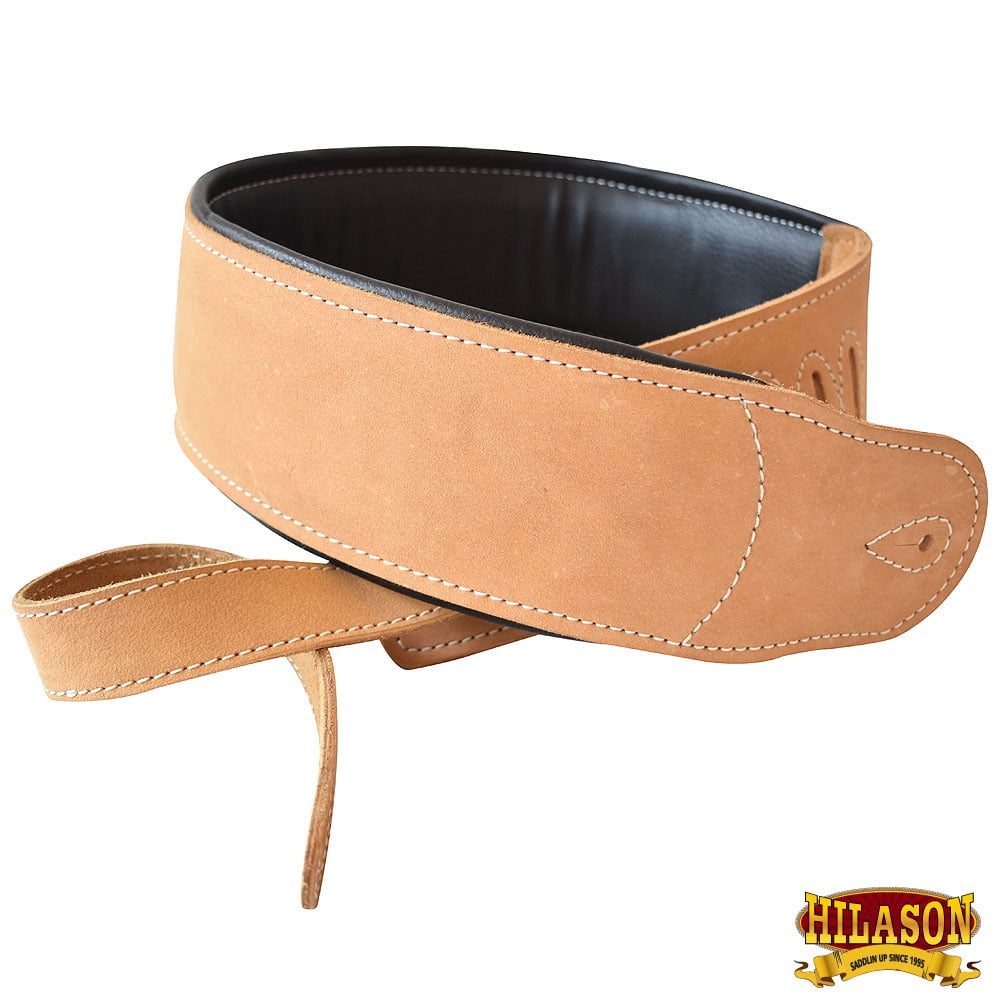 Leather Guitar Bass Strap 3.25" Padded By Great American