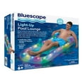 thumbnail image 3 of Bluescape LED Pool Lounge, Inflatable Light-Up Pool Float, Clear, 3 of 5