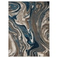 thumbnail image 2 of Allstar Rugs  Abstract Themed Polypropylene Area Rug 9' 2" x 12' 6" - Storm Blue, 2 of 5
