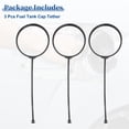 thumbnail image 5 of Unique Bargains 3Pcs Fuel Tank Cap Tether Fuel Tank Rope Replacement Fit for BMW X6 2008-2018 No.16117222391/16116756772, 5 of 6