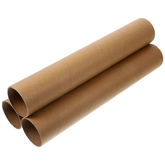 LOLIPPYY 3-Pack Refillable Paper Tubes for Craft Supplies, Storage Rolls for Art Projects and Home Organization