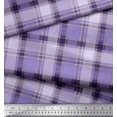 thumbnail image 2 of Soimoi Moss Georgette Fabric Gingham Check Print Fabric by The Yard 42 Inch Wide, 2 of 3