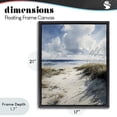 thumbnail image 4 of Stupell Industries Tropical Dune Beach at Midday Black Floating Frame Canvas Art, 17 x 21, by Franklyn Gregory, 4 of 8