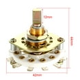 thumbnail image 2 of Interruptor rotativo selector de banda seleccionable de 1 Polo y 7 Posiciones de un solo deck, 2 of 4