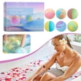 thumbnail image 3 of ZOUBAOQ 6pcs Aromatherapy Bath Bombs Set, Lavender Rose Lily, Gift Idea, 3 of 8