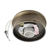 B&P Lamp® 4 Inch Fitter Wired Flush Mount Ceiling Fixture, Black