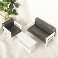 thumbnail image 6 of Yokua Miniature Leather Sofa Chair Dollhouses Furniture Living Room Decoration, 6 of 20