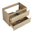 thumbnail image 7 of Noble House 30" Floating Bathroom Vanity Cabinet, Modern Wood Grain, Soft-Close Drawer, Excluded Sink, Light Oak, 7 of 7