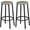 Greige, variant on Bar Stools, Set of 2 Bar Chairs, Kitchen Round Height Stools with Footrest, Breakfast Bar Stools, Sturdy Steel Frame, for Dining Room, Kitchen, Party, Easy Assembly, Rustic Brown BF03BY01