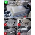 thumbnail image 7 of KBH Center Console Cover for Ford F150 2004-2014/Expedition 2007-2014, Leather Middle Console Lid Armrest Cover for Lincoln Mark LT 2006-2008, Black, 7 of 7