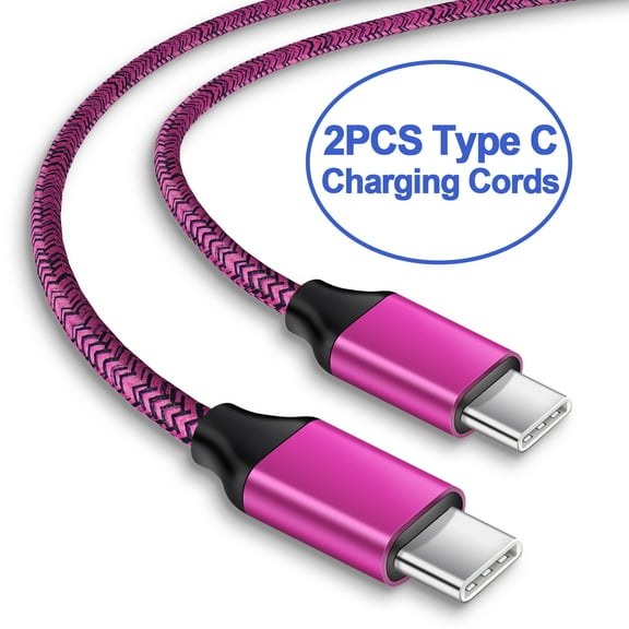 2PACK,USB C Cables,Type C USB Cables,AILKIN USB C to USB A Cable Android Type C Charger Charging Cords USB-C Phone Cables,Rose
