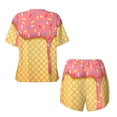 thumbnail image 5 of Lsque Pink Ice Cream Women's Short-Sleeved Pajama Set - 2 Piece Soft and Lightweight Sleepwear Set-4X-Large, 5 of 9