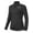 Black, variant on Qualidyne Women's Cycling Jersey Cold Weather Long Sleeve Biking Shirts Thermal Bicycle Jacket Biker Gear