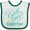 White and Green, variant on Inktastic Earth Day Every Day Conservation Environment Boys or Girls Baby Bib