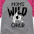 thumbnail image 3 of Disney - 101 Dalmatians - Mom's Wild Child - Toddler And Youth Girls Raglan Graphic T-Shirt, 3 of 5