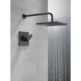 thumbnail image 2 of Delta Faucet Modern Raincan Square Single-Function Shower Valve Trim Kit Black, Shower Faucet Set, Rainfall Shower Head Black, Delta Shower Trim Kit, Matte Black T14268-BL-PP (Valve Not Included), 2 of 5