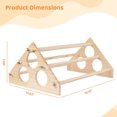 thumbnail image 3 of Wooden Chicken Coop Toy with Roosting Bar, Jungle Gym for Entertainment, 16.14 x 10.63 x 7.08 Inches, Fun for Holiday Play-Yellow, 3 of 8