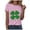 Z1-Pink, variant on vigerkar St Patricks Day Short Sleeve Shirt for Women Shamrock St Paddys Day T-Shirt Lucky Clover Tee Top (Pink, M)