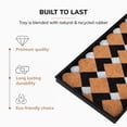 thumbnail image 6 of Natural & Recycled Rubber Boot Tray with Tan & Black Chevron Coir Insert, 6 of 6