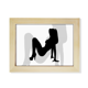 thumbnail image 1 of Back Hot mujer hermosa Escritorio de madera Arte Pintura 6x8 pulgadas marco de foto foto, 1 of 4
