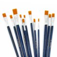 thumbnail image 3 of 12 Pc Paint Brushes Set Nylon Brush Oil Watercolor Artist Acrylic Painting Art, 3 of 7