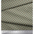 thumbnail image 2 of Soimoi Moss Tissu Georgette Diagonale Vérifier Tissu Imprimé par la Cour 42 Pouces de Large, 2 of 5