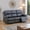 Black-Sofa, variant on Leather Recliner Sofa Set Living Room Furniture Set, Manual Reclining Couch with Drop-Down Table, Cup Holders & Storage Console, Home Theater Seating (Brown, Sofa + Loveseat + Chair)