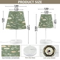 thumbnail image 2 of Table Lamp Medium 7.9x11.8 Inches Table Lamps Night Light Tools & Home Improvement Bedroom Lamp Guest Room Lamp Study Lamp Office Lamp Green Background Flower, 2 of 7